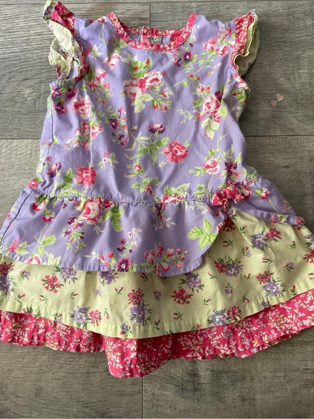 Vintage Hanna Andersson Tiered Floral Dress